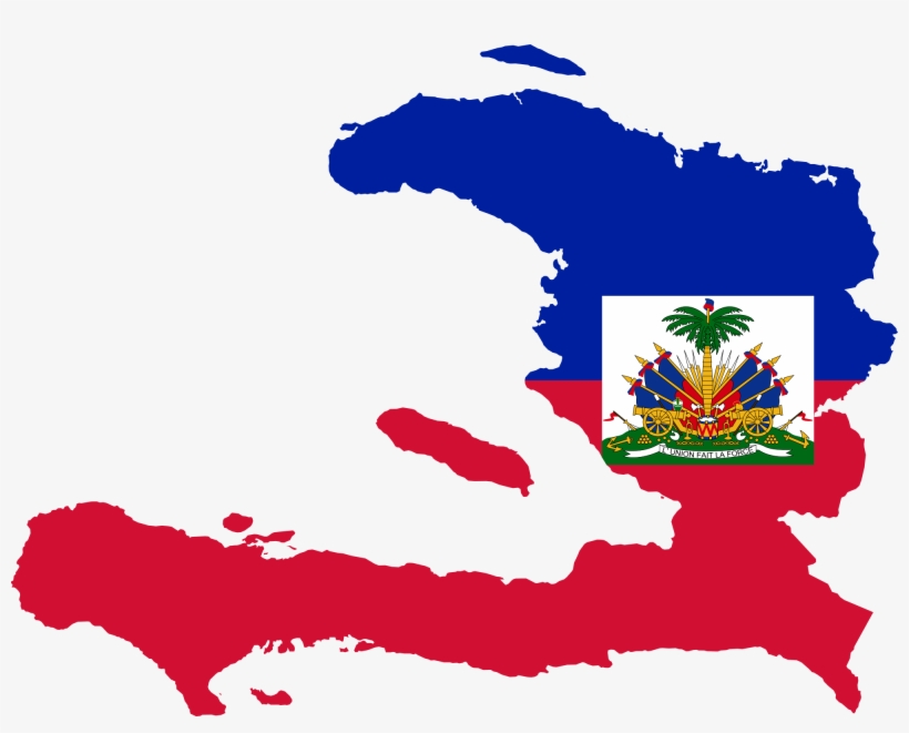 Open - Haiti Flag Map, transparent png download