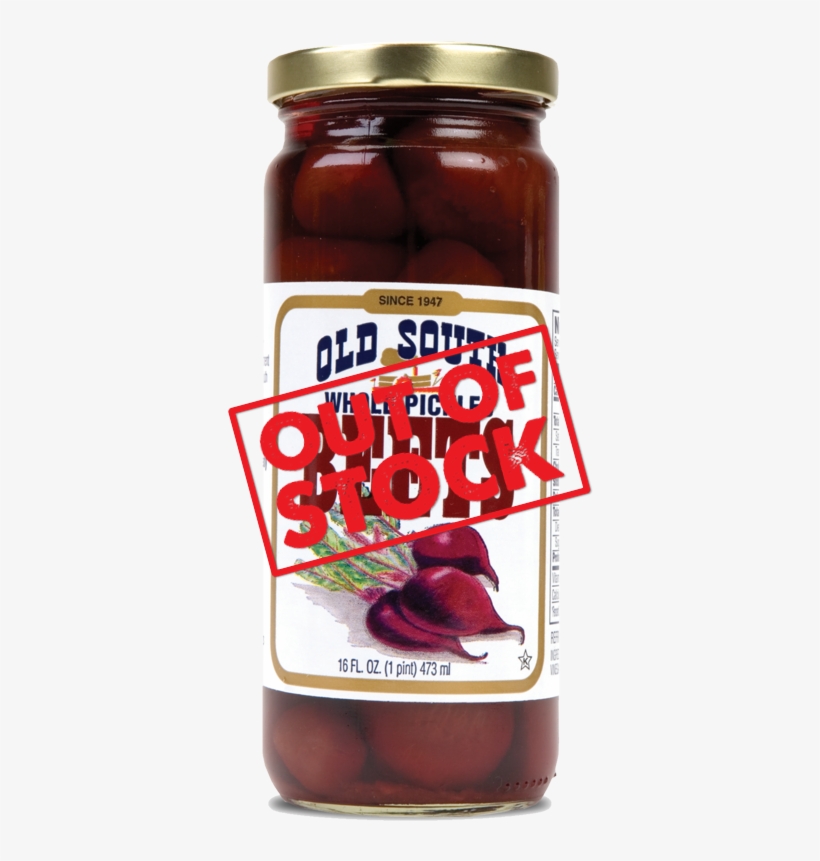 Pickled Beets Out Of Stock - Old South Beets, Whole Pickled - 16 Fl Oz, transparent png download