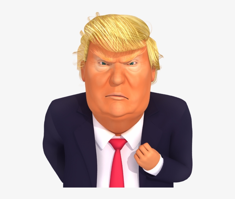 3d Cartoon Models - Donald Trump, transparent png download