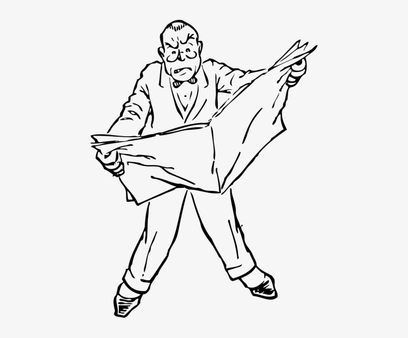 Angry At The News Clipart Png, transparent png download