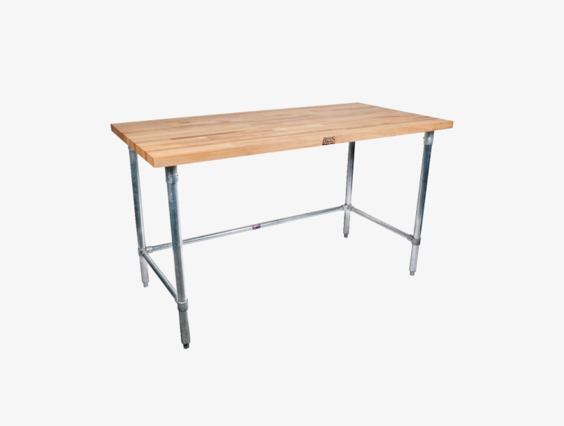 John Boos Snb08 Wooden Work Table Top, Stainless Steel - John Boos Maple Top Work Table, transparent png download