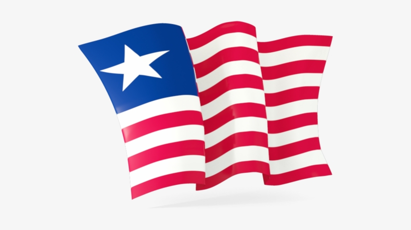 Waving Flag Png Graphic Library Library - Happy Independence Day Liberia 2018, transparent png download