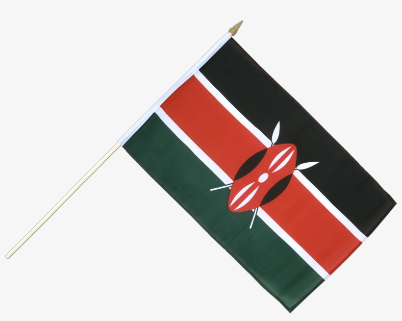 Hand Waving Flag 12x18" - Small Kenya Flag - 12x18", transparent png download