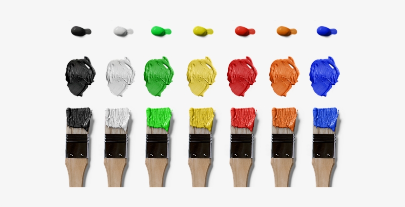 Brush, Color, Isolated, Farbkleckse, Art - Art Canvas Empty, transparent png download