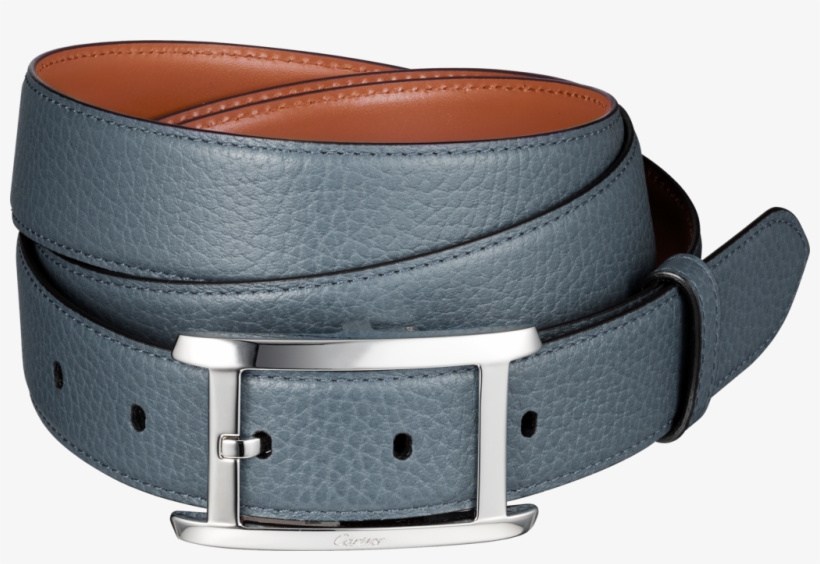 Tank Américaine Beltblue Denim Colored Cowhide, Palladium - Cartier Tank Américaine, transparent png download