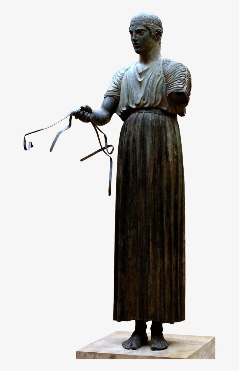 Charioteer Of Delphi - Delphi Archaeological Museum, Charioteer, transparent png download