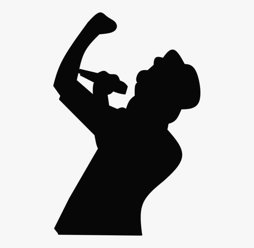 Silhouette, Singing, Entertainment, Emotional, Male - Canto Silueta, transparent png download