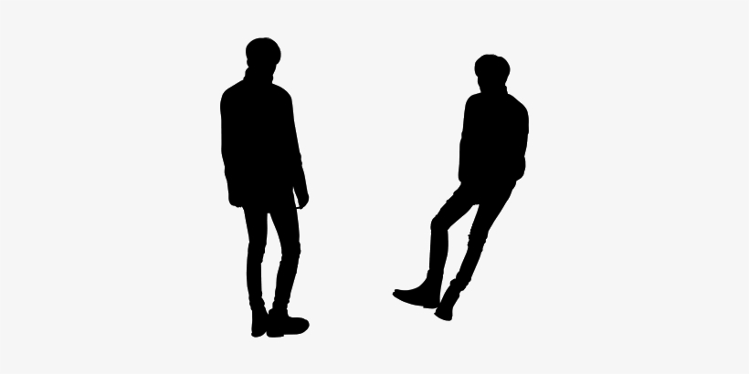 Male Silhouette / 남자 실루엣 - 남자 실루엣 Png, transparent png download