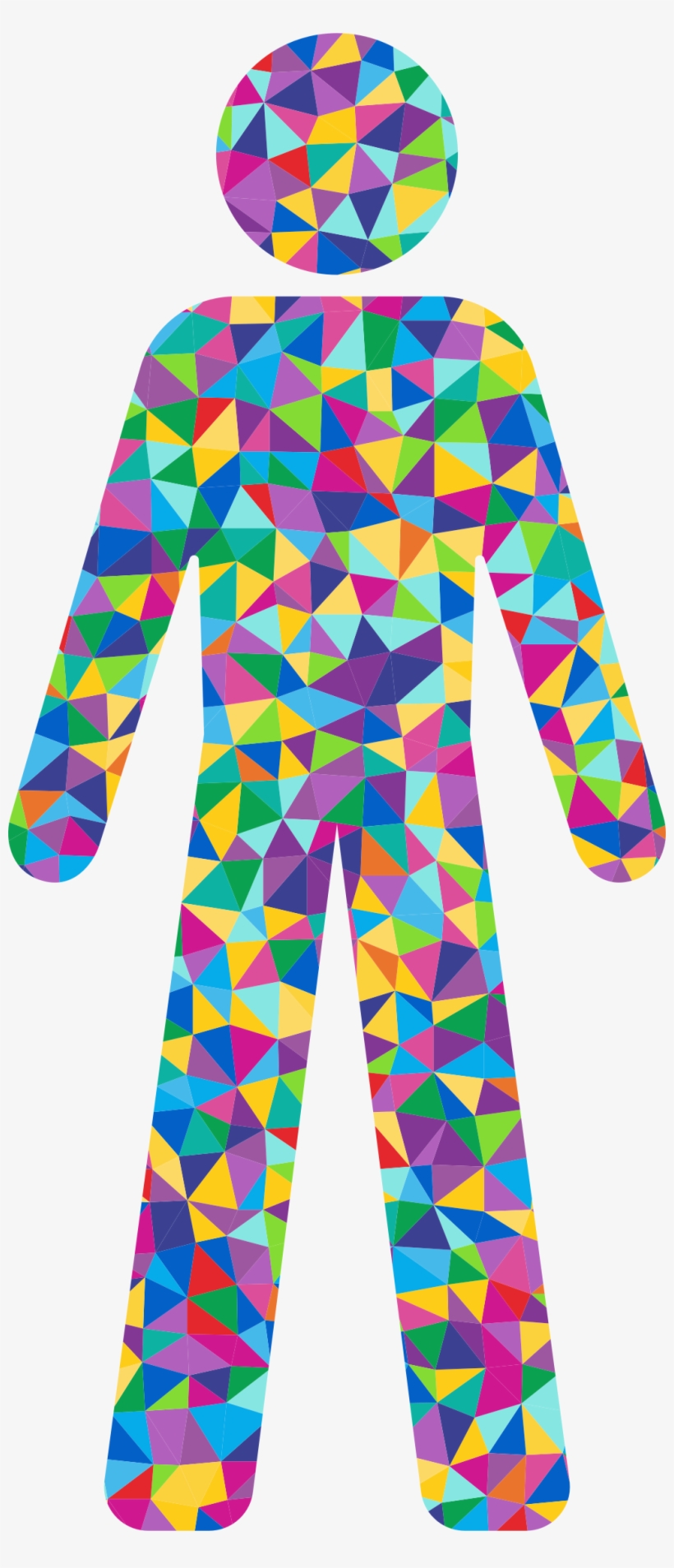 This Free Icons Png Design Of Prismatic Low Poly Male, transparent png download