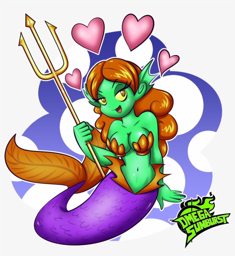 Shantae Mermaid Monster By Omegasunburst - Shantae And The Pirate's Curse Mermaid Enemies, transparent png download