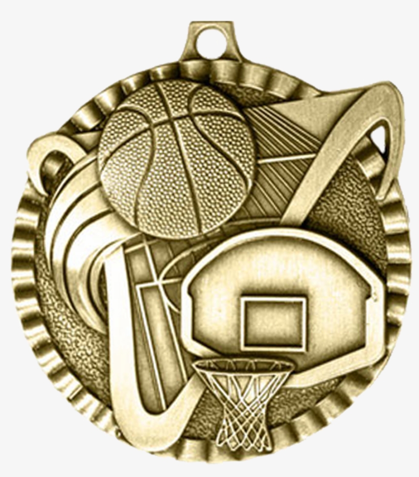 Trophies & Awards - Gold Medal For Basketball, transparent png download