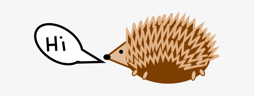 How To Set Use Hedgehog Talking Clipart, transparent png download