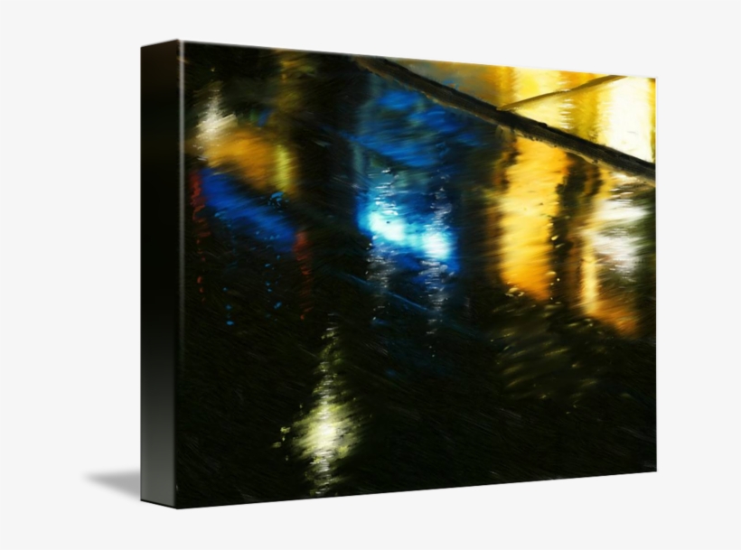 Clip Art Black And White Wet City Lights By Maxx Monde - Wet City, transparent png download