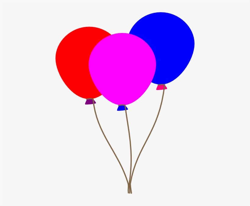 Colourful Balloons Svg Clip Arts 456 X 595 Px, transparent png download