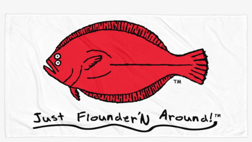 Just Floundern Around Beach Towels - Vendor, transparent png download