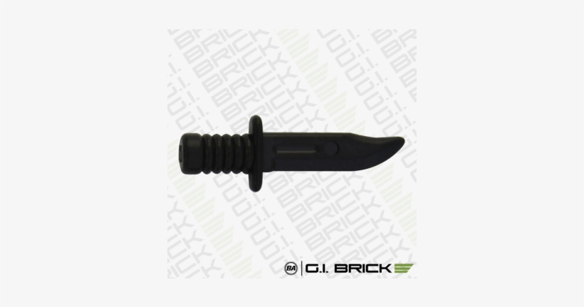 Brickarms Combat Knife Black - Brickarms Xdmr (black), transparent png download