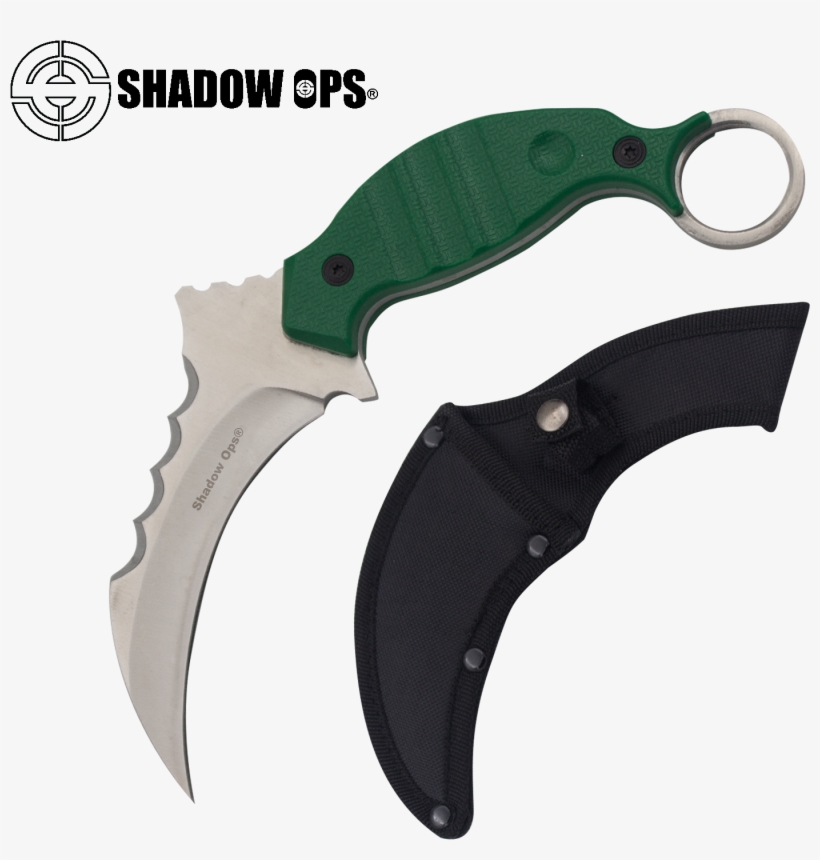 Fixed Blade Karambit Combat Knife With Sheath, , Panther - Combat Knife, transparent png download
