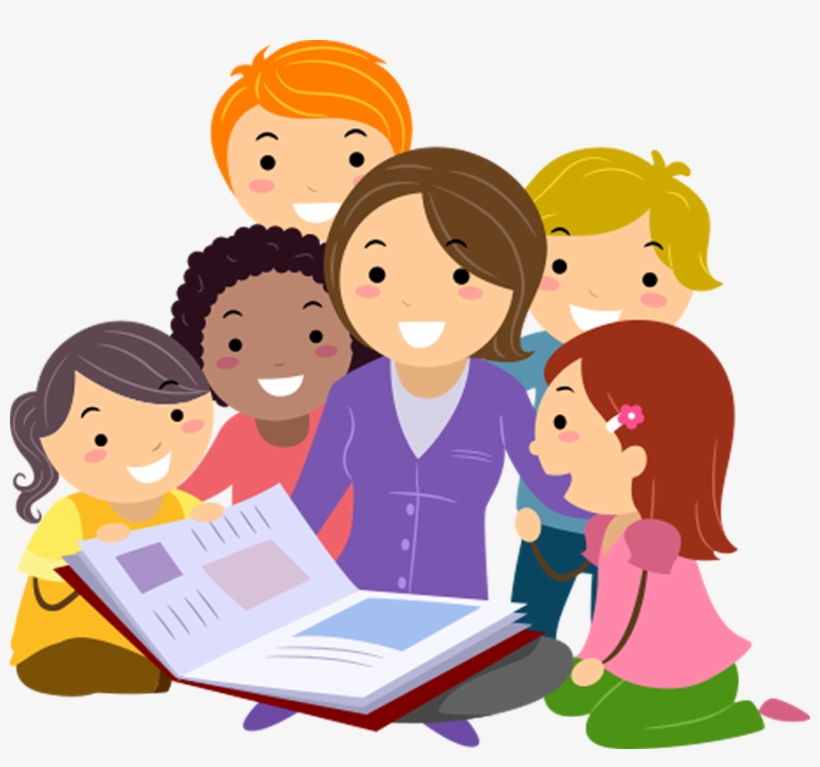 Cartoon Nurse - Teacher Reading Clipart, transparent png download