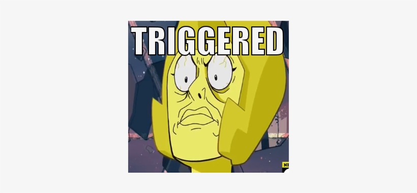 Triggered Ni Yellow Cartoon Text Fictional Character - New York City, transparent png download