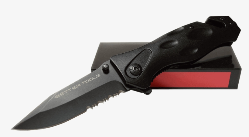 Tactical Knife Serrated - Utility Knife, transparent png download