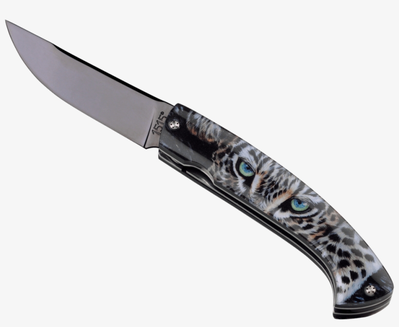 Knife"1515-alsac" - Leopard Model - 1515 Knife By Manu Laplace Leopard, transparent png download