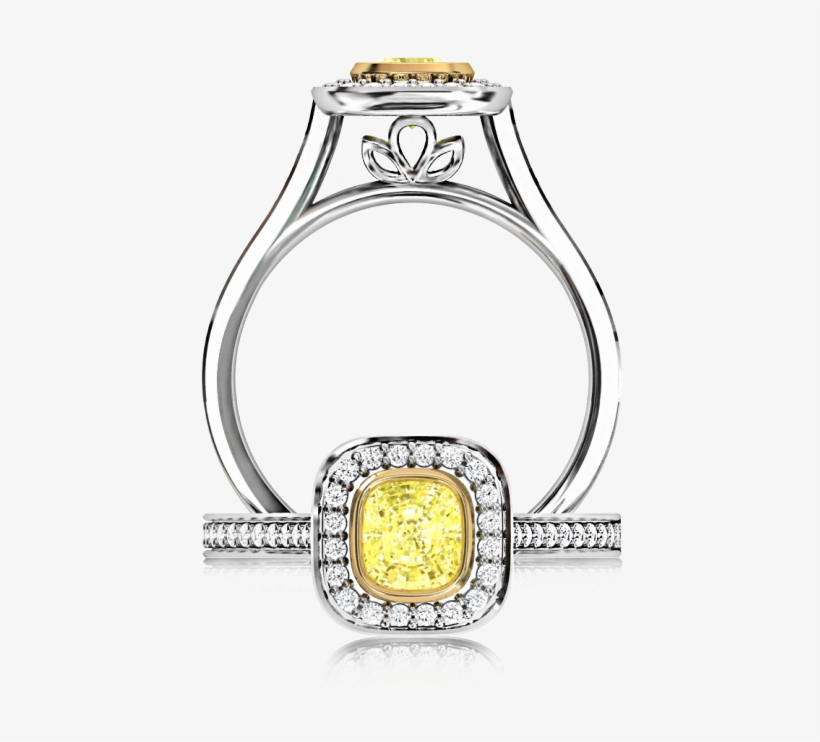 Fancy Yellow Diamond - Ring, transparent png download