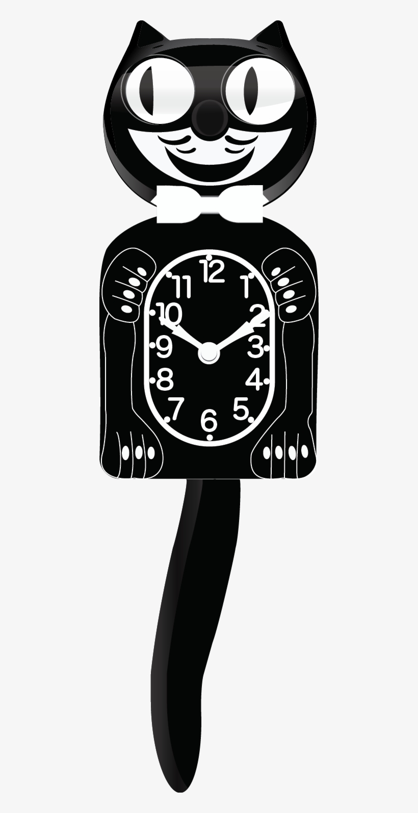 The Feedback I Received Was To Make A Flat Version, - Kit-cat Bc01 Classic Black Clock, Large, transparent png download
