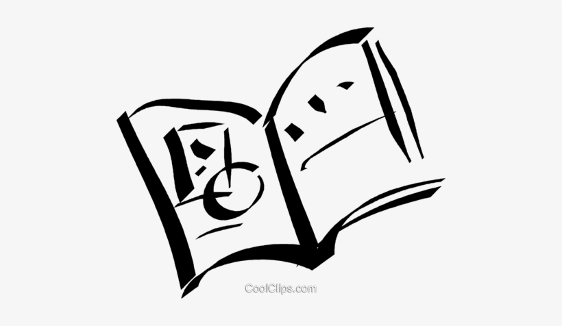 Open Book Royalty Free Vector Clip Art Illustration - Illustration, transparent png download