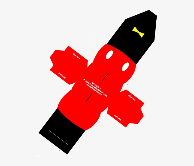 Mickey In Red And Blue - Caixinhas Do Mickey Para Imprimir, transparent png download