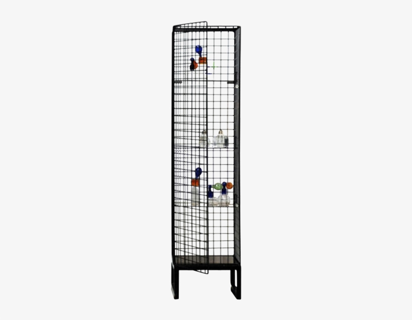“bird Cages” Display Cabinet - Seletti Les Volieres Long Mesh Cabinet - Black - 164cm, transparent png download