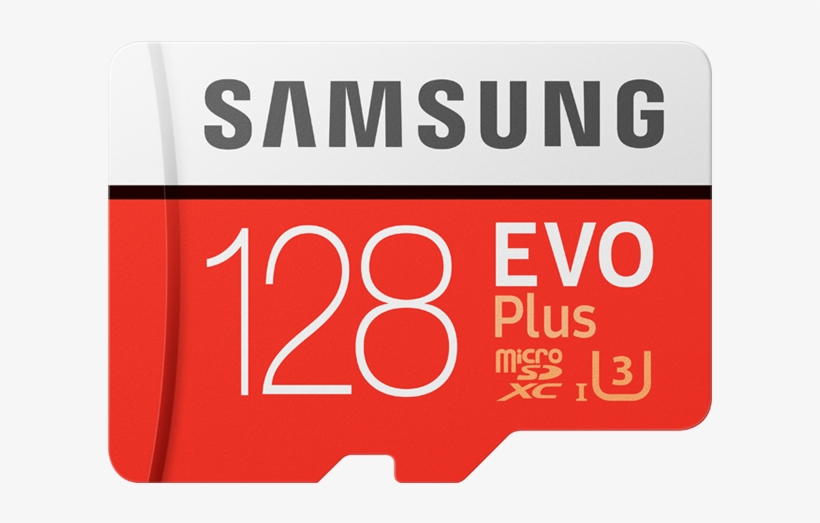 Samsung Memory Cards - Samsung Evo Plus 128gb Micro Sdxc With Adapter, transparent png download