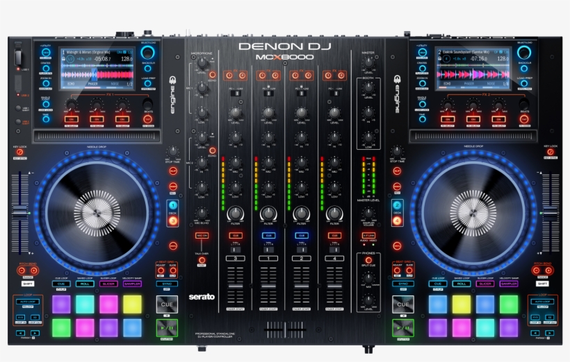 Denondj Mcx8000 Main - Denon Dj Mcx8000 Stand Alone Dj Controller 4 Channel, transparent png download