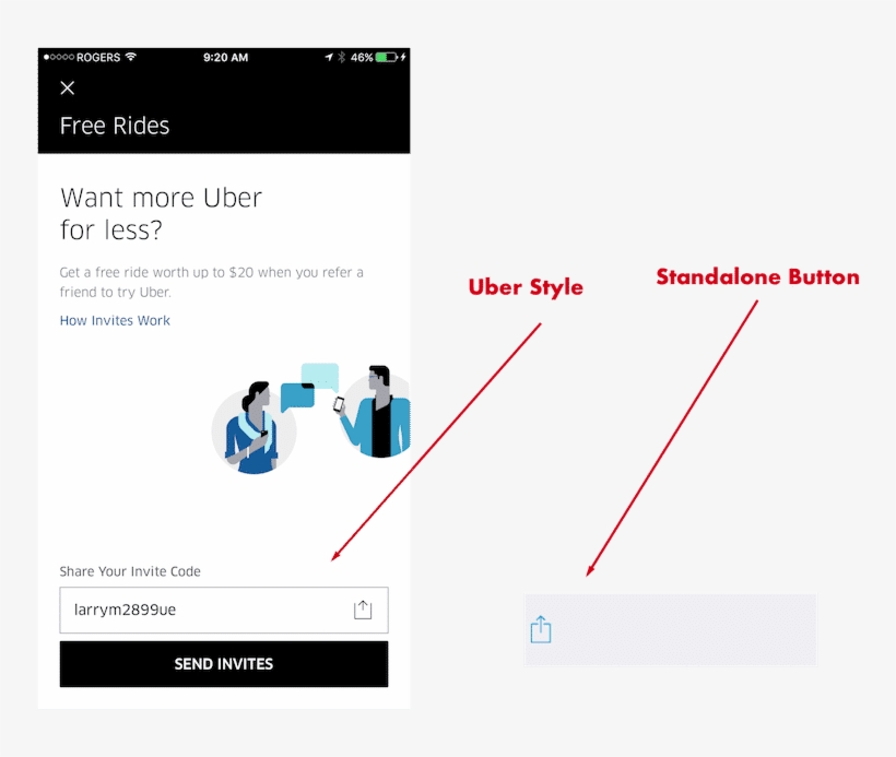 Let's Get Started Creating The Two Ios Action Or Share - Uber, transparent png download