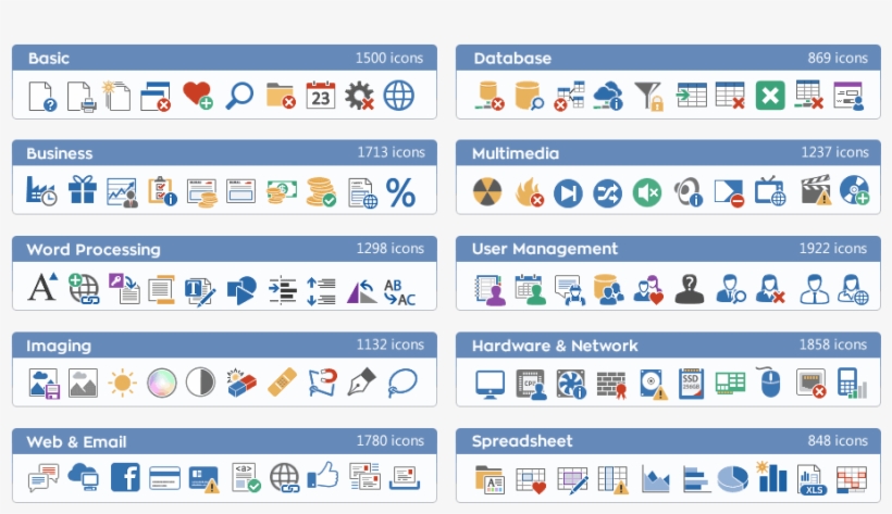 Ready To Use - Icons Of Different Software Found In Windows Computer, transparent png download