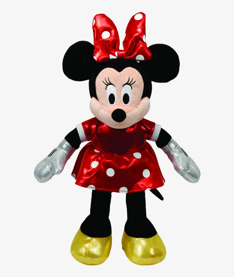 Minnie Mouse Red Sparkle Beanie Babies - Sparkle Minnie And Mickey Beanie Babies, transparent png download