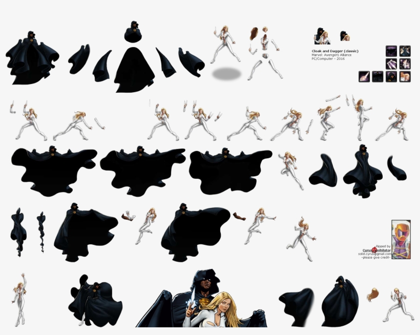 Click To View Full Size - Marvel Avengers Alliance Cloak And Dagger, transparent png download