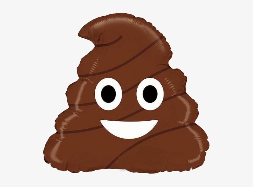 20" Poop Emoji Balloon - Birthday Emoji Balloons Png, transparent png download