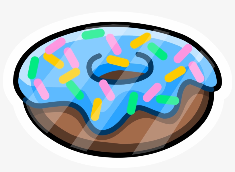 Little Rodentia Pin Icon - Blue Donut Cartoon Png, transparent png download