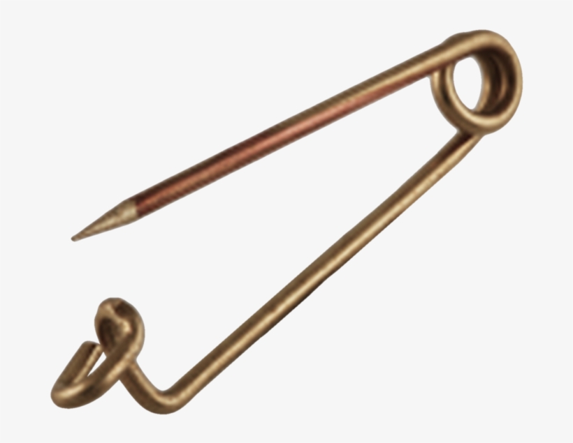 Safety Needle Brass - Brass, transparent png download