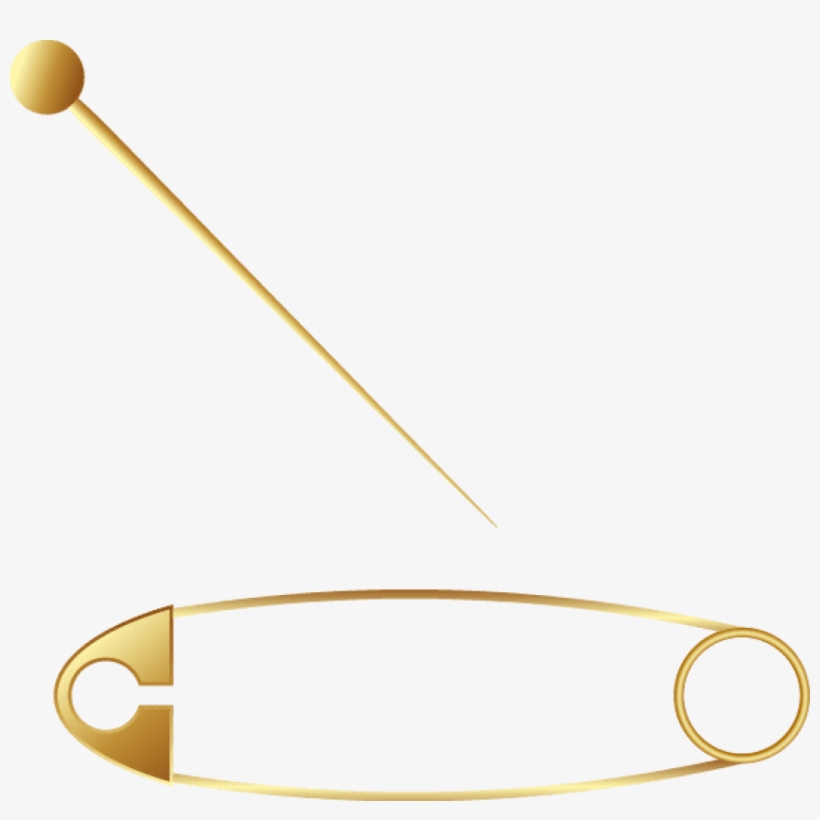 Golden Safety Pin Png Photo - Transparent Golden Png, transparent png download
