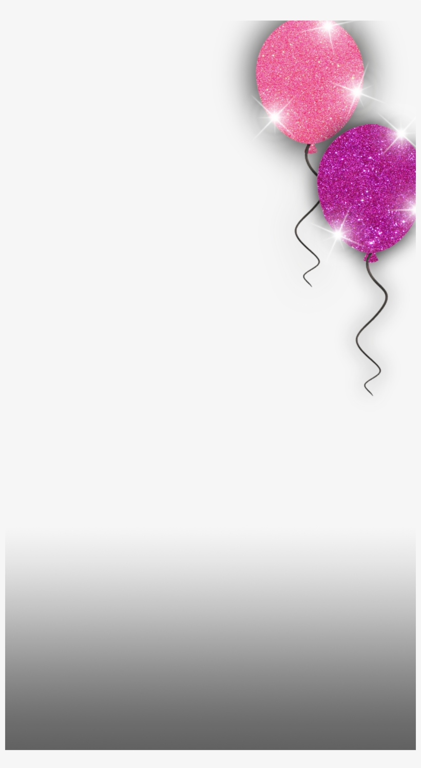 Pink Glitter Balloon - Illustration, transparent png download