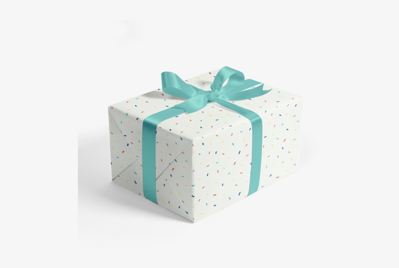 Confetti Wrapping Paper - Box, transparent png download