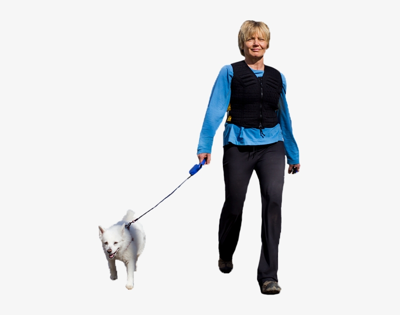 Share This Image - Woman Walking Dog Png, transparent png download
