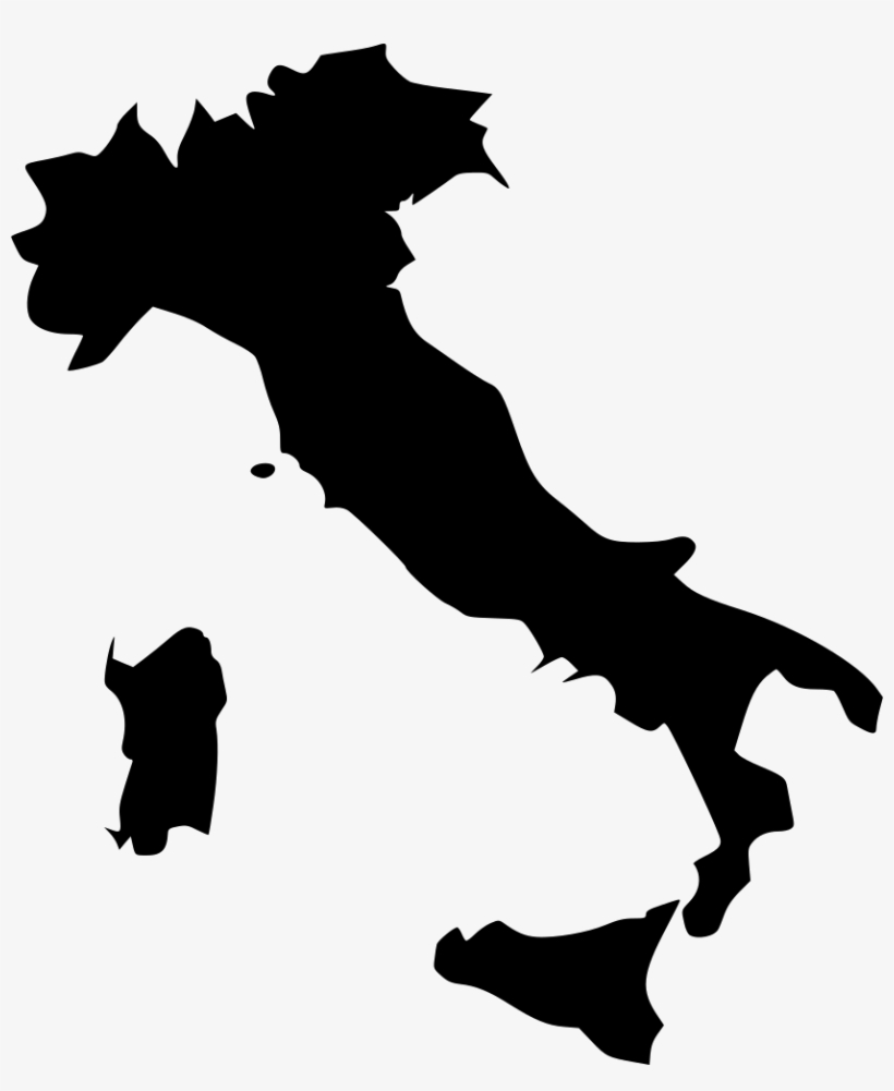 Italy Comments - Italy Map Black Png, transparent png download