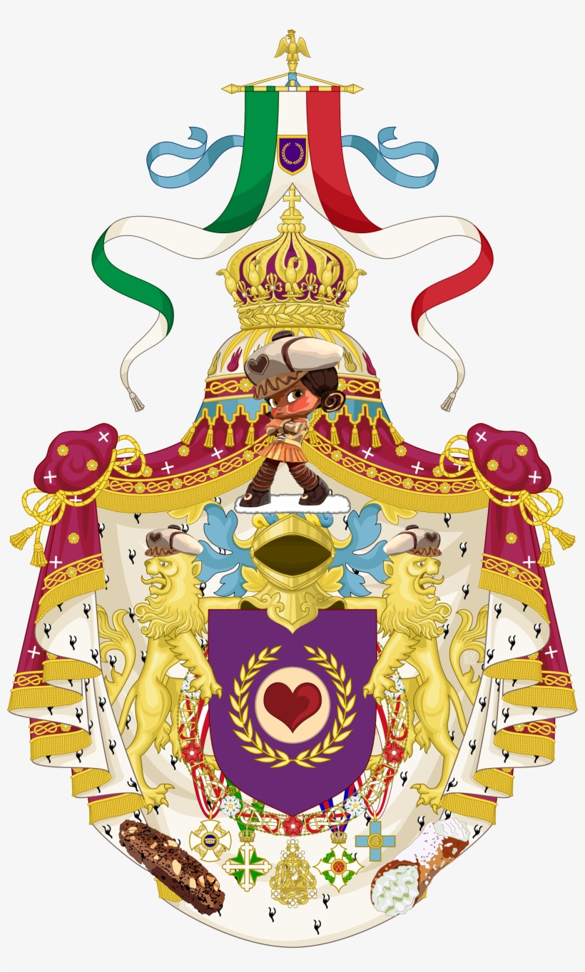 Middle Coat Of Arms Of The Empire Of Italy - Italian Empire Coat Of Arms, transparent png download
