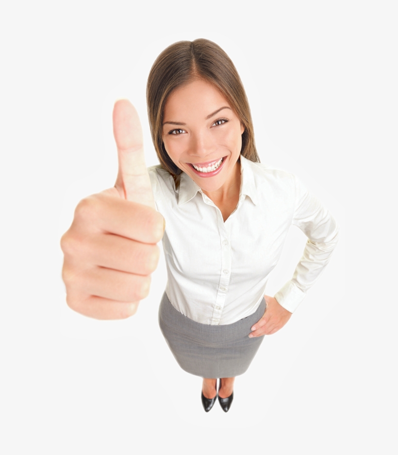 Happy Black Woman Png - Business Woman Thumbs Up Png, transparent png download