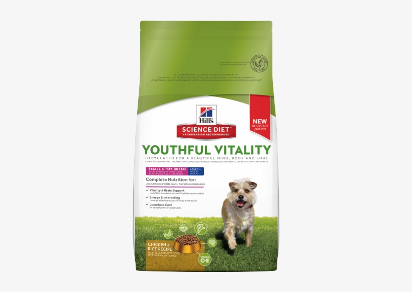 Sd Youthful Vitality Adult 7 Plus Small And Toy Breed - Hill's Science Diet Youthful Vitality, transparent png download