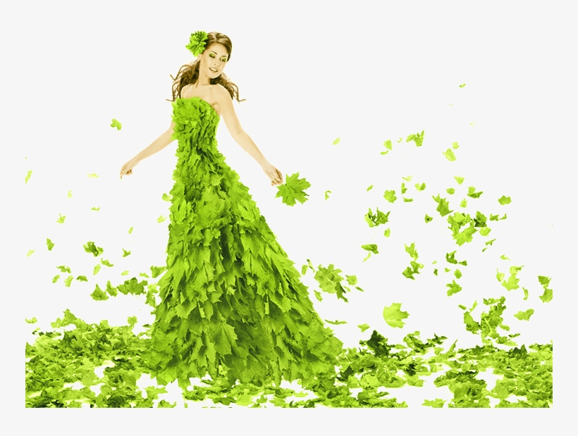 Sustainable Dry Cleaning - Dress Of Leaves, transparent png download