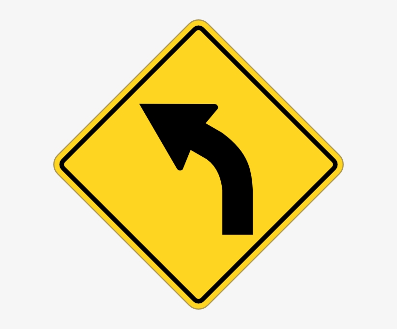 Jpg Transparent Download Sign Left Clip Art At Clker - Traffic Sign, transparent png download