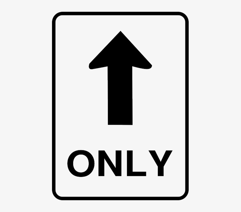 Drawing Road Sign 32 - One Way Sign Png, transparent png download